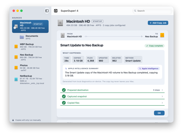 Official application interface