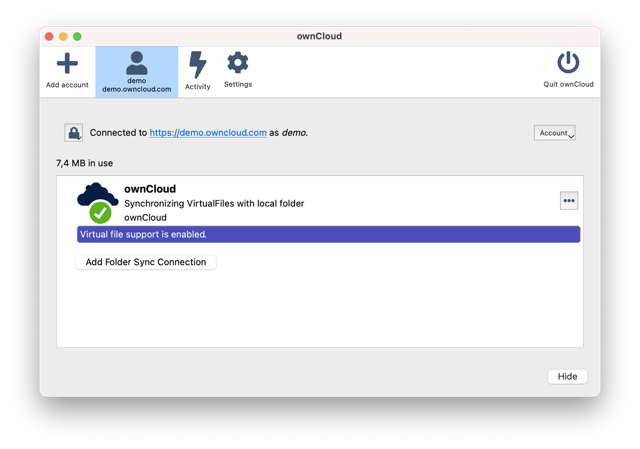 Official application interface