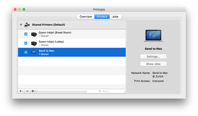 Official application interface