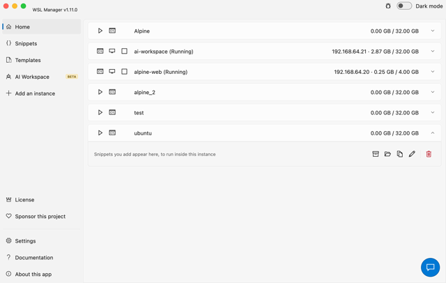 Official application interface
