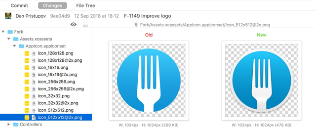 Interface oficial do aplicativo