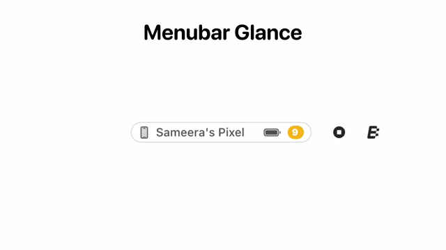 AirSync menu bar — official version 4 demonstration