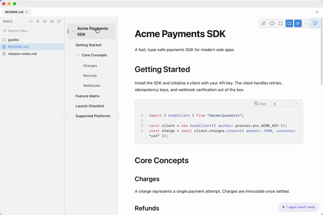 Official application interface