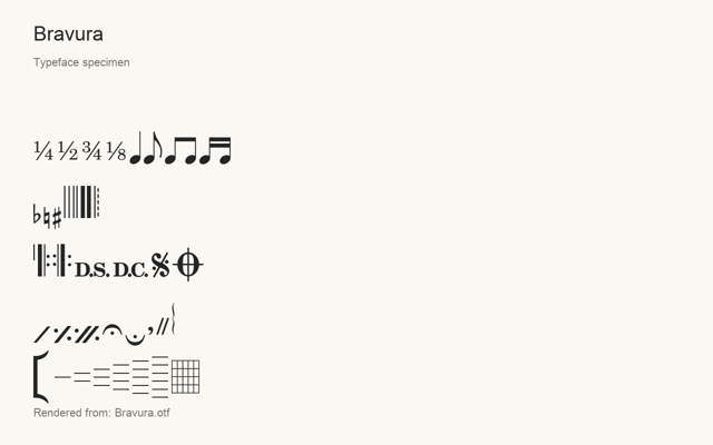 Typeface specimen rendered from the distributed font