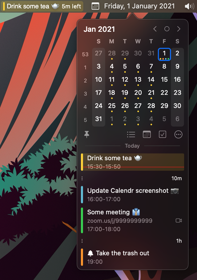 Official application interface