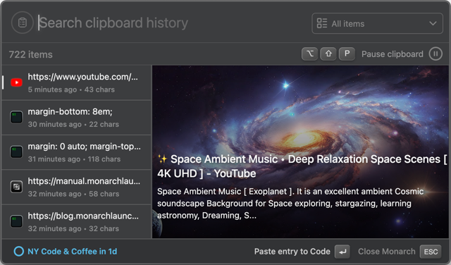 Official application interface