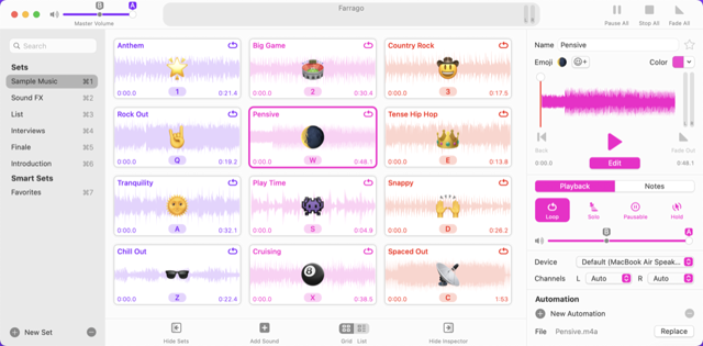 Official application interface