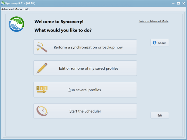 Official Windows application interface