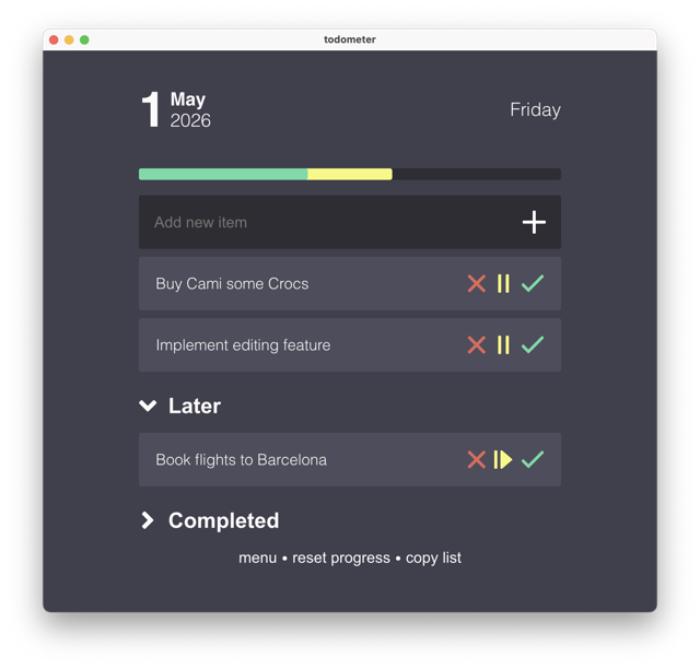 Official application interface