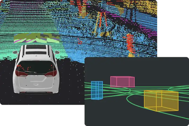 Foxglove visualization workspace (official image; exact version unspecified).