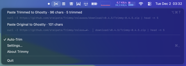 Official application interface