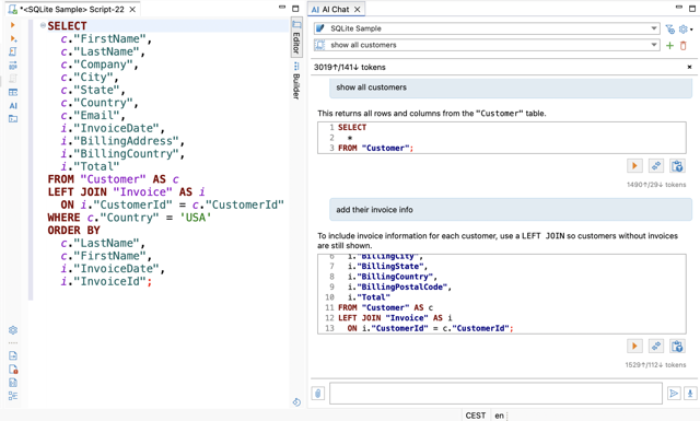 Official application interface