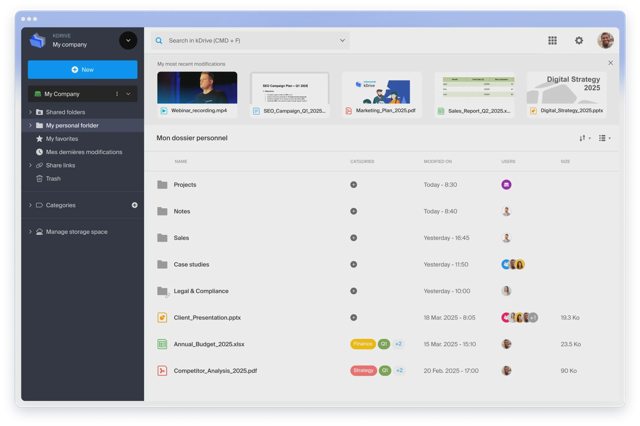 Official application interface