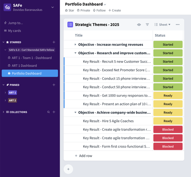 Official application interface
