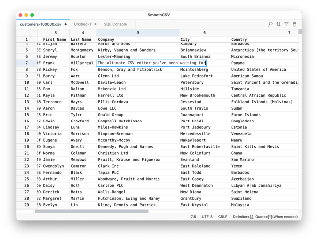 Official application interface