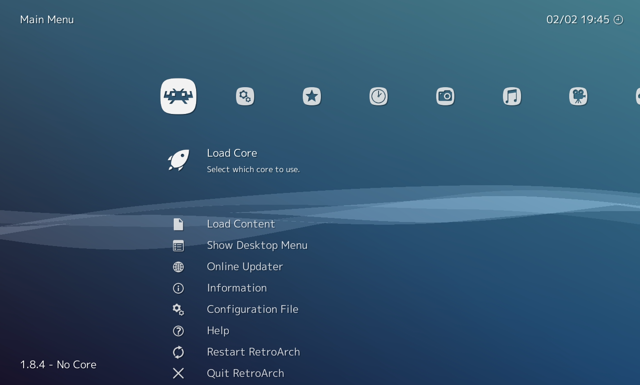 RetroArch 仓库中的官方 XMB 菜单示例（跨平台，并非 macOS 专用）。