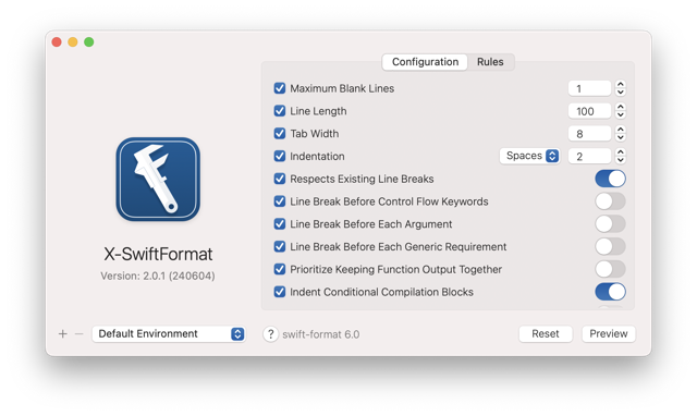 Official application interface