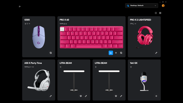 Official Windows G HUB device dashboard image; illustrative, not the exact Mac 2026.6 build.