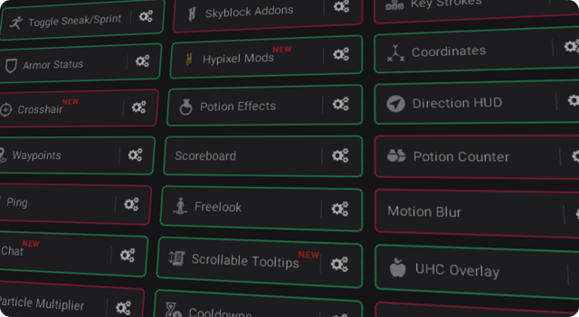 Interface oficial do aplicativo