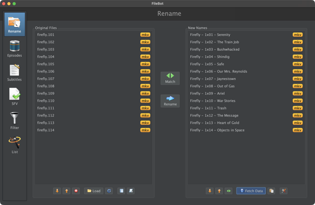 Official application interface