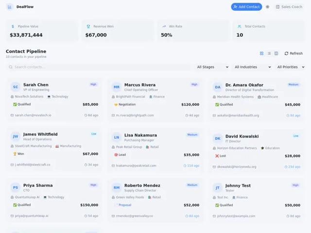 Official application interface