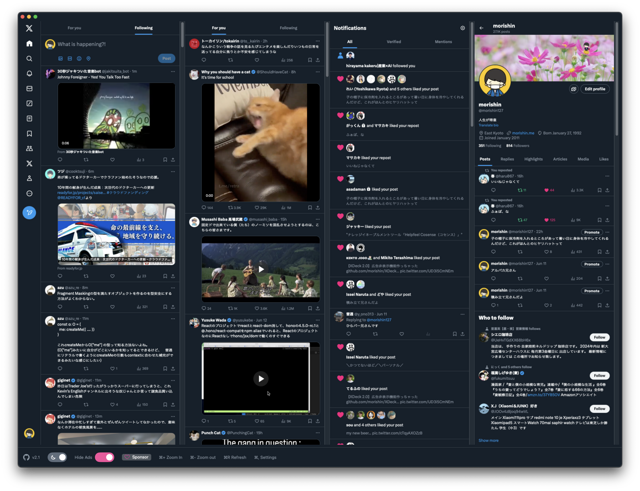 Official application interface