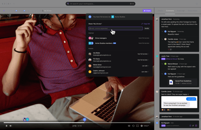 Official application interface