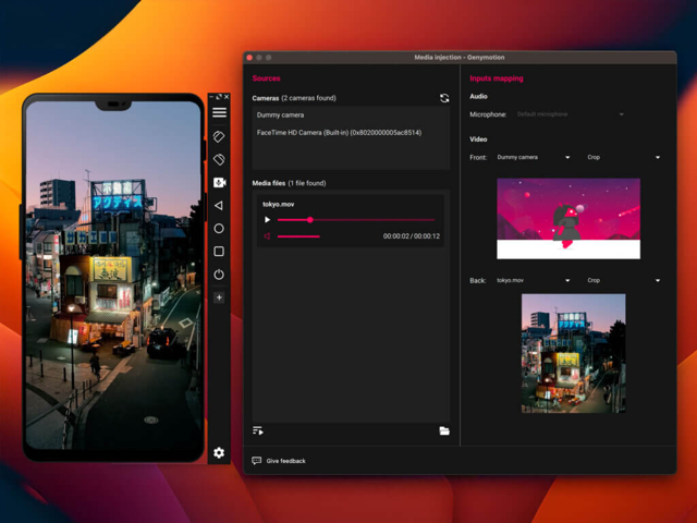 Official application interface