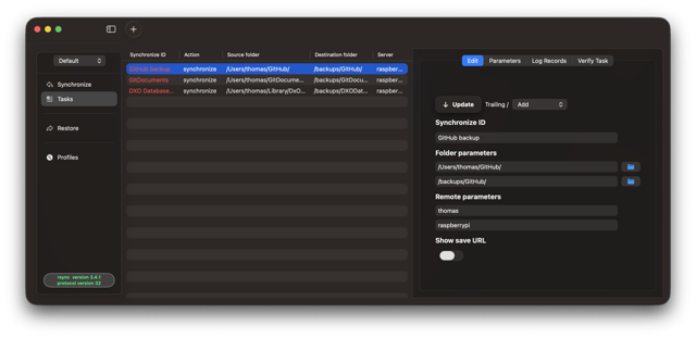 Official application interface