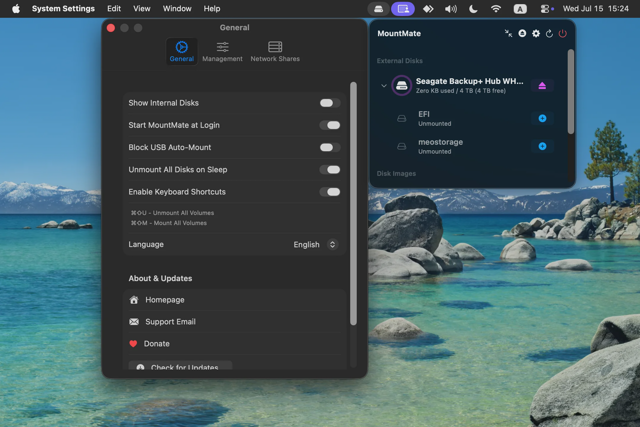 Official application interface