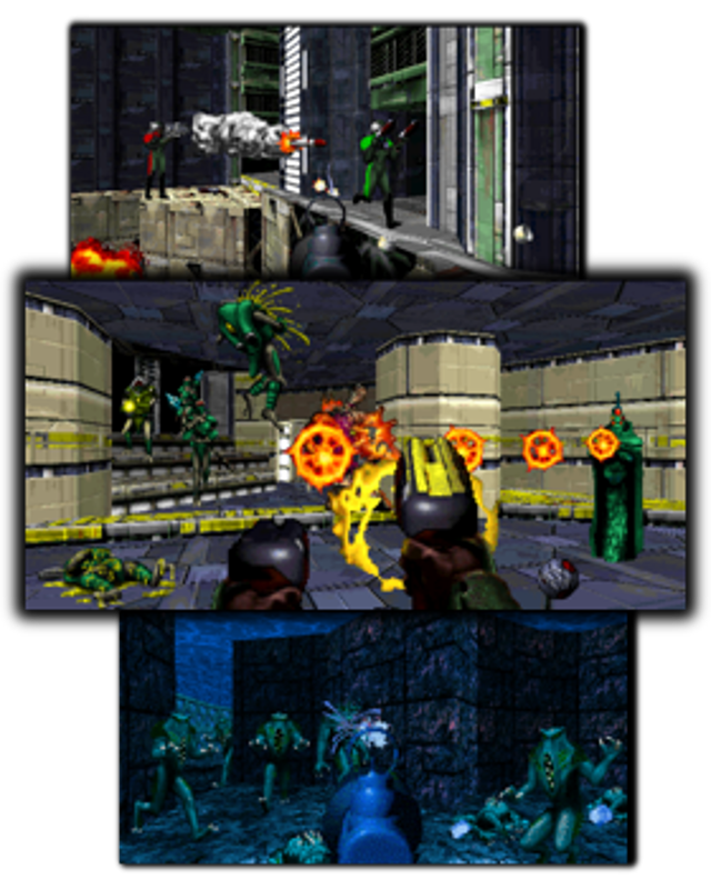 Marathon Infinity — official gameplay screenshot collage