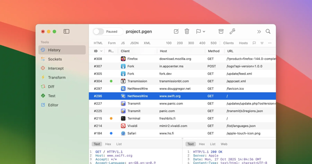 Official application interface