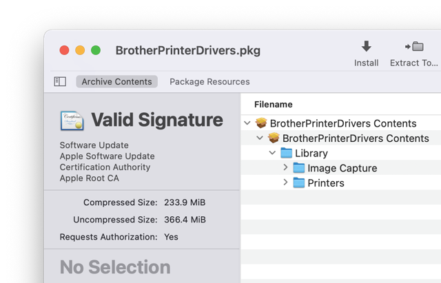 Pacifist archive hierarchy — interface excerpt from the bundled official help