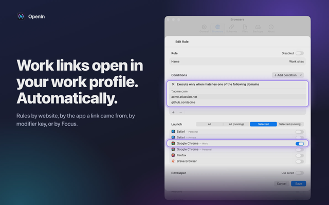 Official application interface